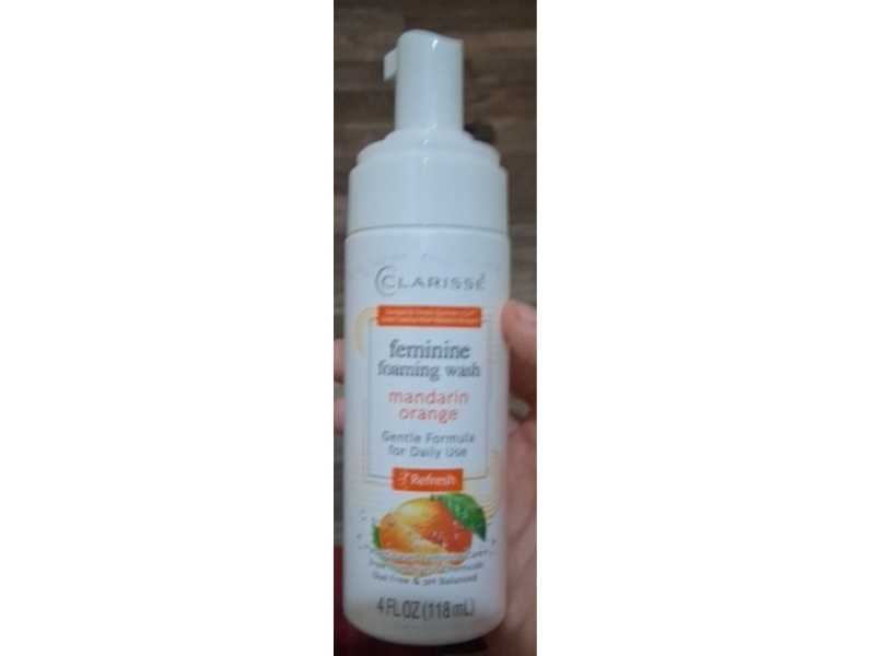Clarisse Feminine Foaming Wash, Mandarin Orange, 4 oz/118 mL, Pack Of 6