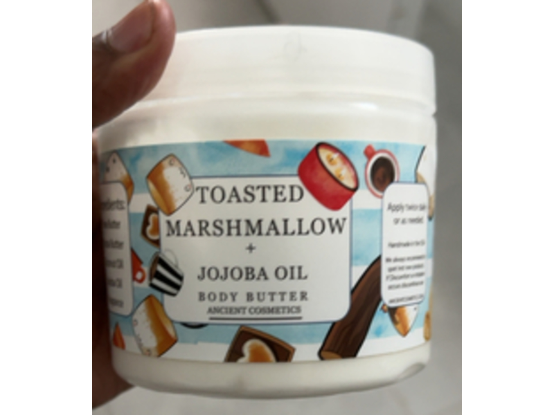 Ancient Cosmetics Body Butter, Toasted Marshmallow + Jojoba Oil, 8 oz