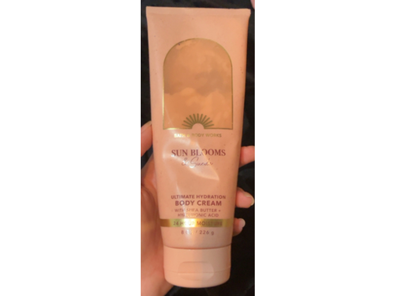 Bath & Body Works Ultimate Hydration Body Cream, Sun Blooms & Sueds, 8 oz/226 g
