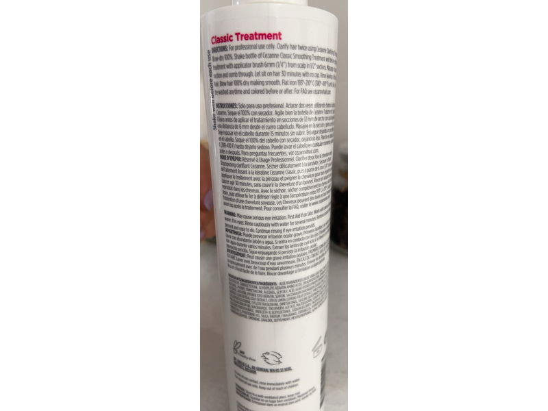 Cezanne Classic Long Lasting Keratin Smoothing Treatment, 10 fl oz/300 mL