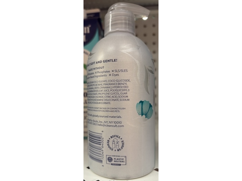 Cleancult Liquid Hand Soap, Water Blossom, 12 fl oz/355 mL