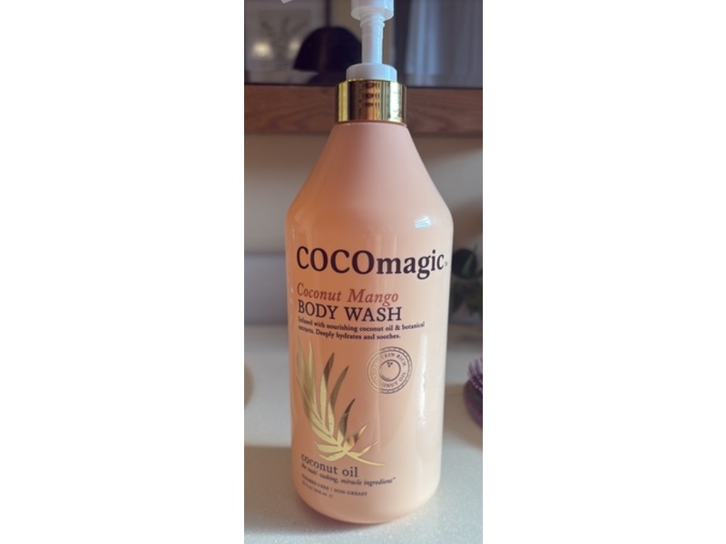 Cocomagic Body Wash, Coconut Mango, 32 fl oz/946 mL