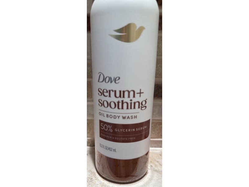 Dove Serum+Shower Oil Body Wash, 15.3 fl oz/452 mL