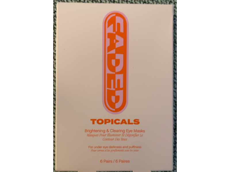 Topicals Faded Brightening & Clearing Eye Masks, 6 Pairs