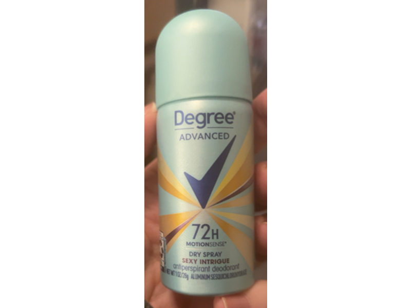 Degree Advanced Antiperspirant Deodorant Dry Spray, Sexy Intrigue, 1 oz/28 g