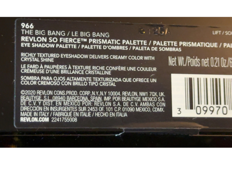 Revlon So Fierce Prismatic Eyeshadow Palette, 966 The Big Bang, 0.21 oz