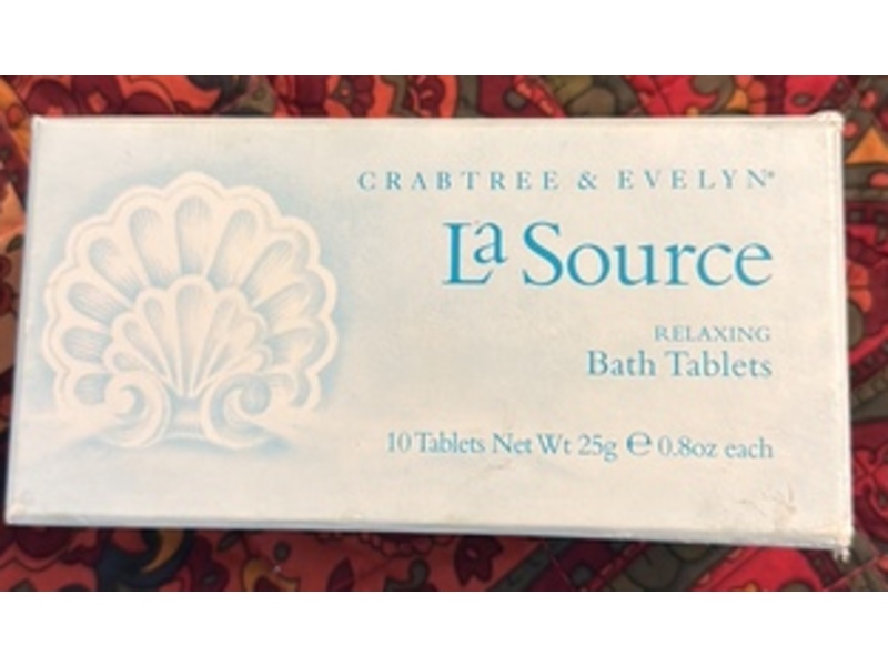 Crabtree & Evelyn La Source Relaxing Bath Tablets, 0.8 oz/25 g, 10 Count