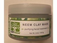 Just Neem Purifying Facial Treatment Clay Mask, 3.4 oz/96.4 g - Image 3