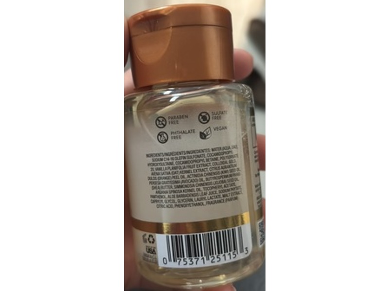 Tree Hut Vanilla Foaming Gel Wash, Vanilla + Colloidal Gold, 3.3 fl oz/97 mL