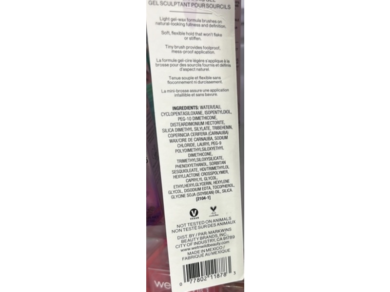 Wet n Wild Brow-Sessive Brow Shaping Gel, Clear, 0.09 oz/2.5 g