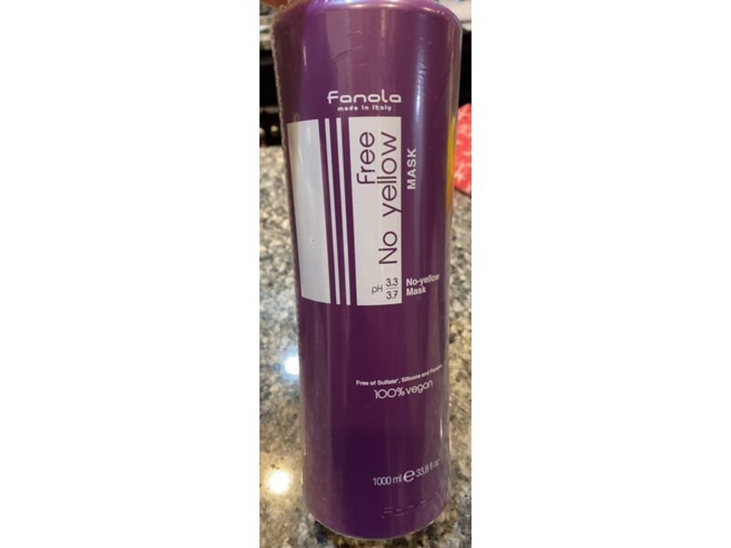 Fanola Free No Yellow Mask, 33.8 fl oz/1000 mL