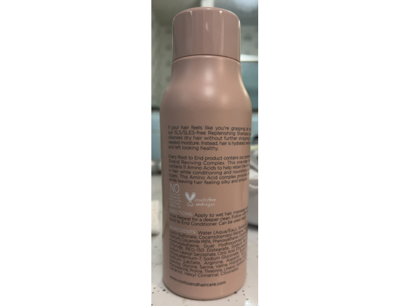 Root To End Replenishing Shampoo, 13 fl oz/385 mL