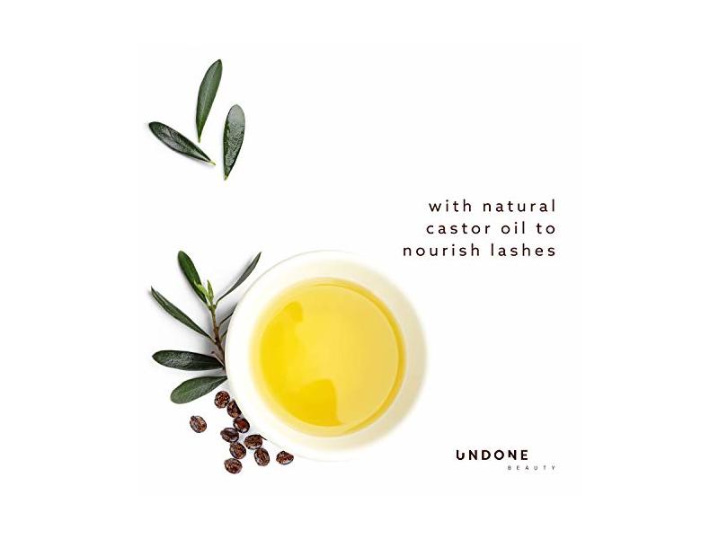 Undone Beauty Laze Lash Glaze Volumizing High Gloss Mascara with Curved Brush - Dark Chocolate