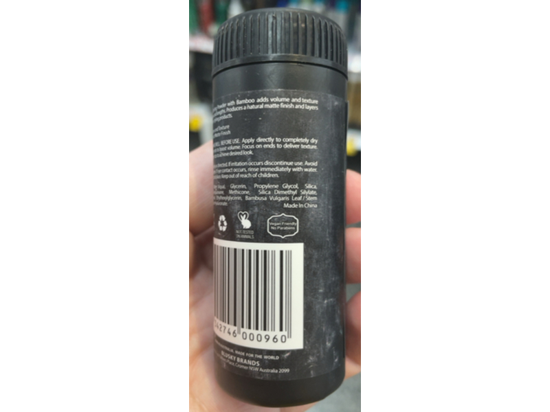 Barber & Co. Styling Powder, Bamboo Extract, 1.1 oz/30 g