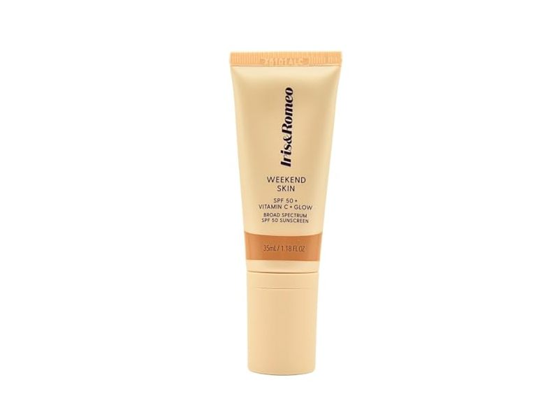 Iris&Romeo Weekend Skin Sunscreen, SPF 50, Warm Glow, 1.18 fl oz/35 mL