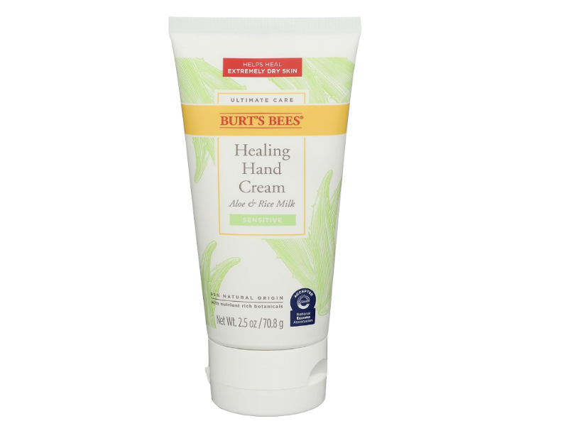 Burt's Bees Sensitive Healing Hand Cream, Aloe & Rice Milk, 2.5 oz/70.8 g