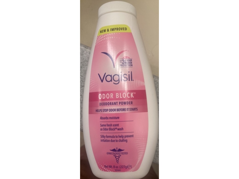 Vagisil Odor Block Deodorant Powder, Fresh Scent, 8 oz/227 g
