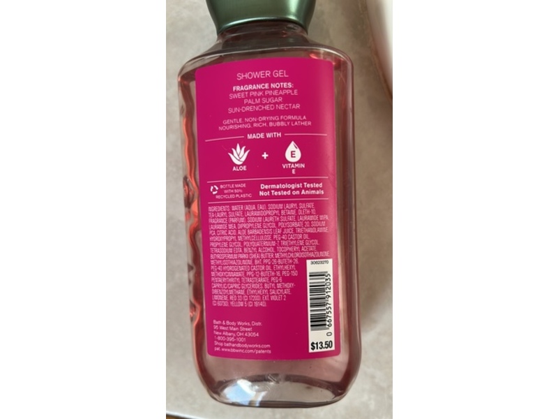Bath & Body Works Shower Gel, Pink Pineapple Sunrise, 10 fl oz/ 295 mL
