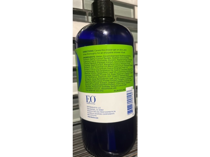 EO Shower Gel, Jasmine Verbena, 16 fl oz/473 mL