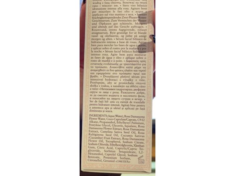 Fresh Rose Deep Hydration Oil Infused Serum, 3.3 fl oz /100 mL