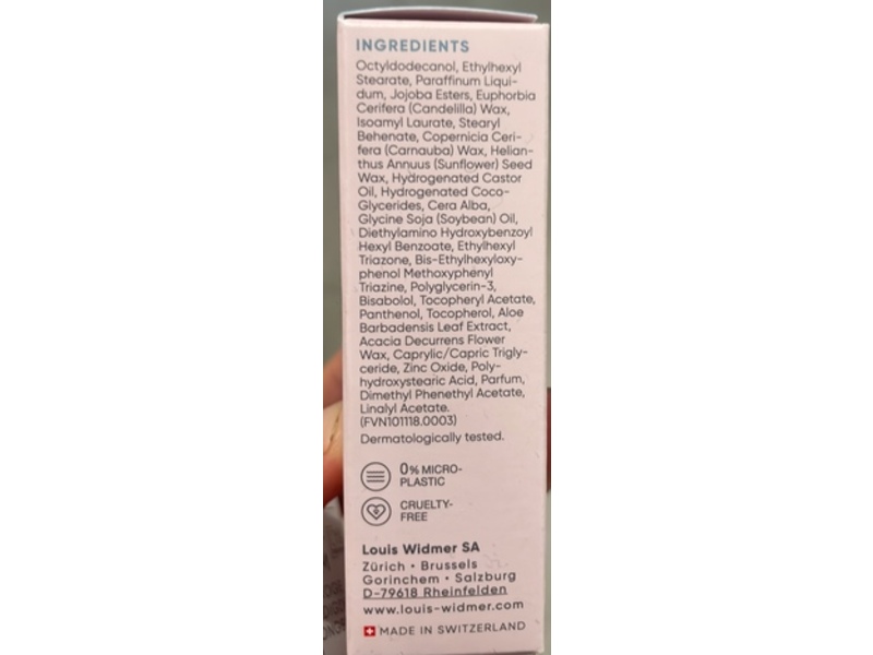 Louis Widmer Hydra Derm Lip Care Stick, SPF15, 4.5 mL