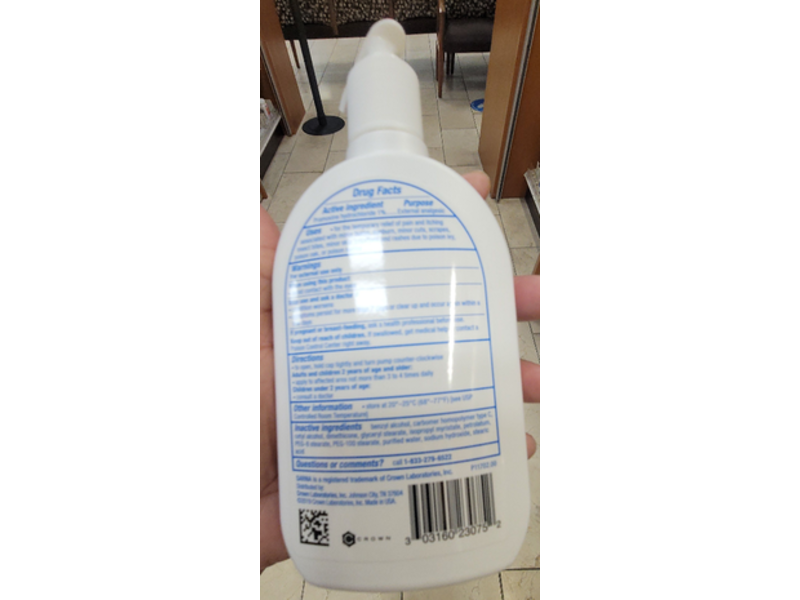 Sarna Sensitive Itch Relief External Analgesic Lotion, 7.5 fl oz/222 mL