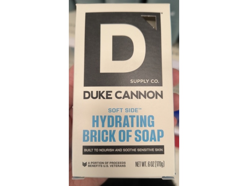 Duke Cannon Supply Co. Brick Of Soap, Soft Side Hydrating, 6 oz/170 g