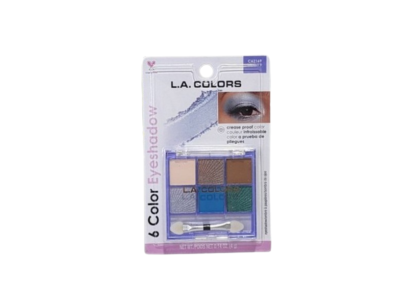 L.A. Colors 6 Color Eyeshadow, Cloud 9, 0,14 oz/4 g