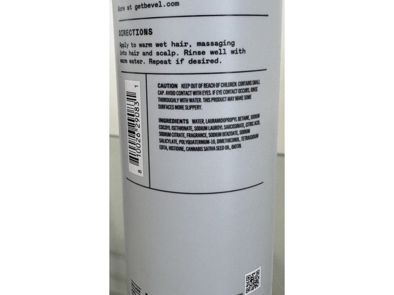 Bevel Strengthening 2-In-1 Shampoo & Conditioner, 12 fl oz/355 mL