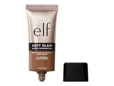 e.l.f Cosmetics Soft Glam Satin Foundation, 52 Deep Cool, 1 fl oz/30 mL