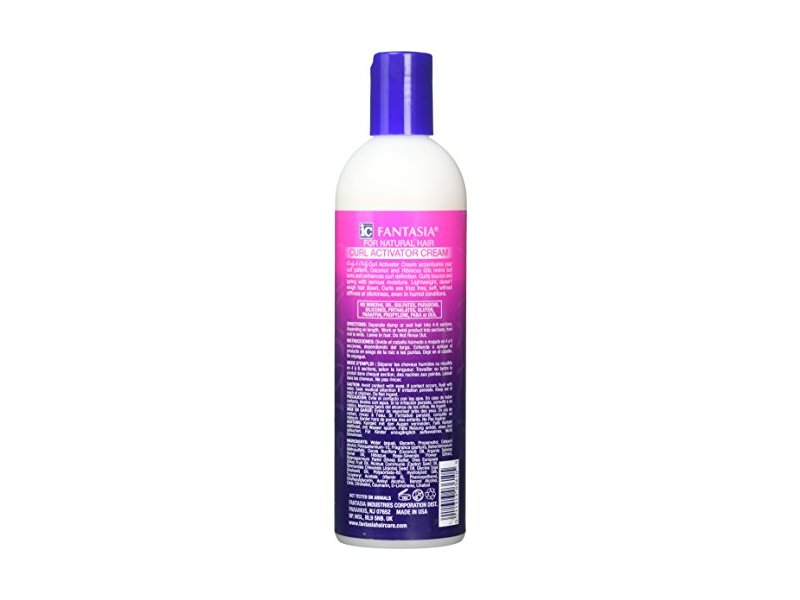 Fantasia Curly & Coily Curl Activator Cream, Coconut & Hibiscus, 12.5 oz/370 mL