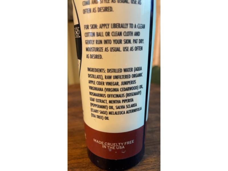 Mountaineer Brand Apple Cider Vinegar Rinse, 8 fl oz/240 mL