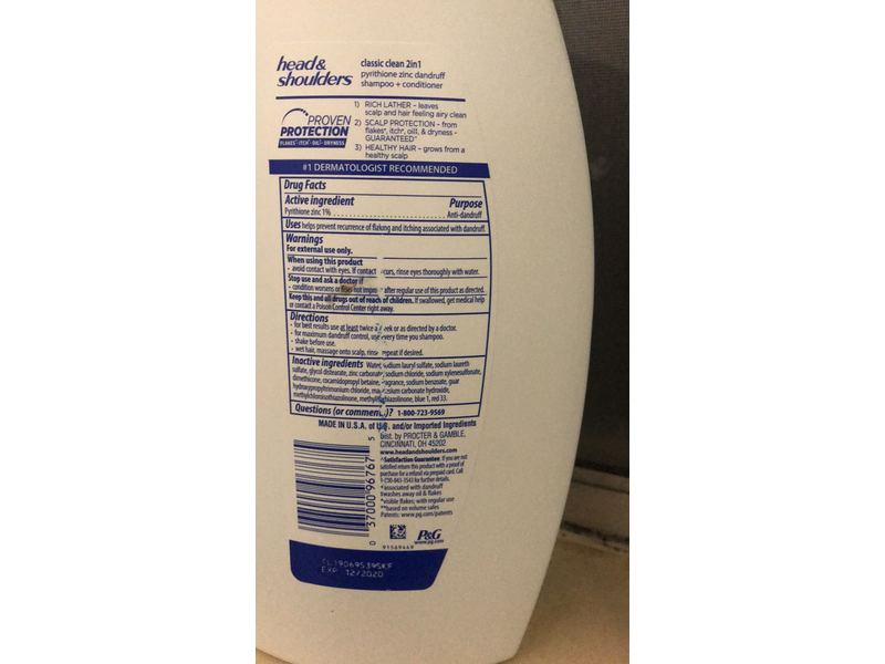 Head & Shoulders Classic Clean 2 In 1 Shampoo + Conditioner, 32.1 fl oz/950 mL