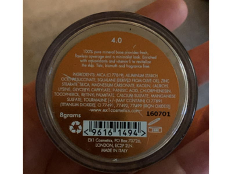 EXI Pure Crushed Minerals Foundation Powder, 4