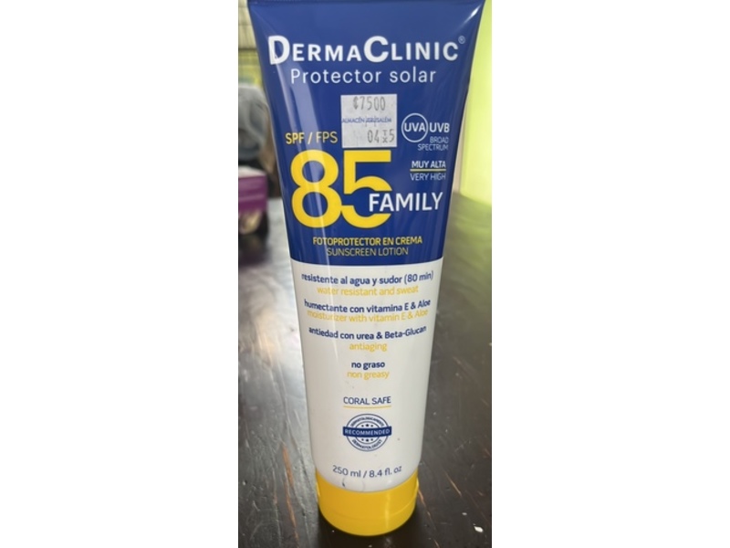 Derma Clinic Family Sunscreen Lotion, SPF 85, 8.4 fl oz/250 mL
