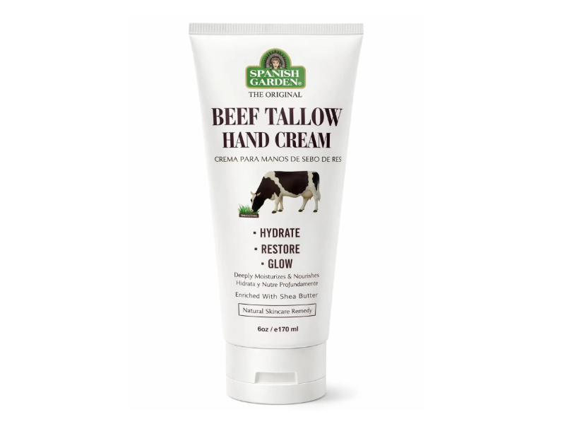 Spanish Garden The Original Beef Tallow Hand Cream, 6 oz/170 mL