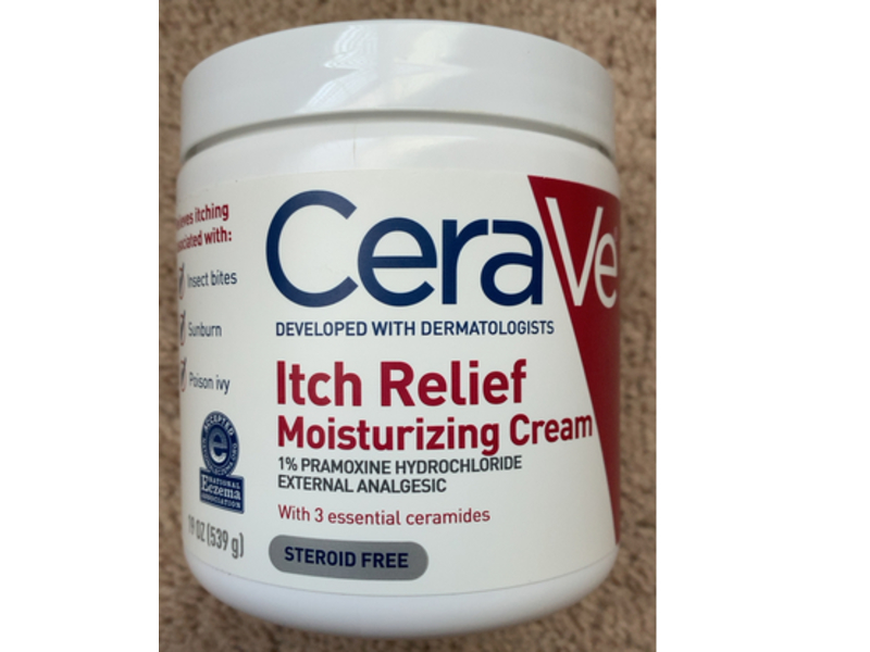 CeraVe Itch Relief Moisturizing Cream, 19 oz/539 g
