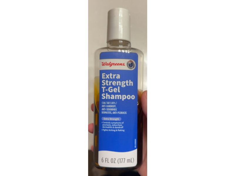 Walgreens Extra Strength T-Gel Shampoo, Coal Tar, 6 fl oz/177 mL