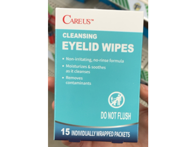 Care Us Cleansing Eyelid Wipes, 15 Count