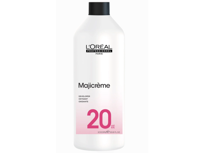 L'Oreal Professionnel Paris Cream Developer, 20 Vol. 6%, 33.8 fl oz/1000 mL