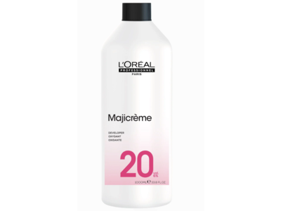L'Oreal Professionnel Paris Cream Developer, 20 Vol. 6%, 33.8 fl oz/1000 mL
