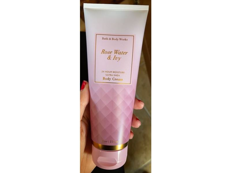 Bath & Body Works 24 Hour Moisture Ultra Shea Body Cream, Rose Water & Ivy, 8 oz/226 g