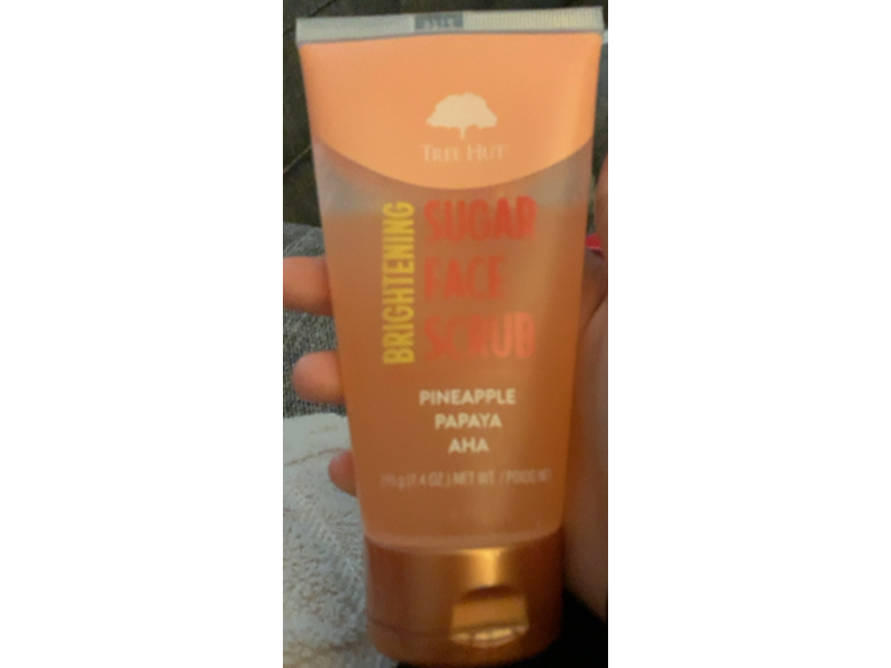 Tree Hut Sugar Brightening Face Scrub, Pineapple & Papaya, 7.4 oz/210 g