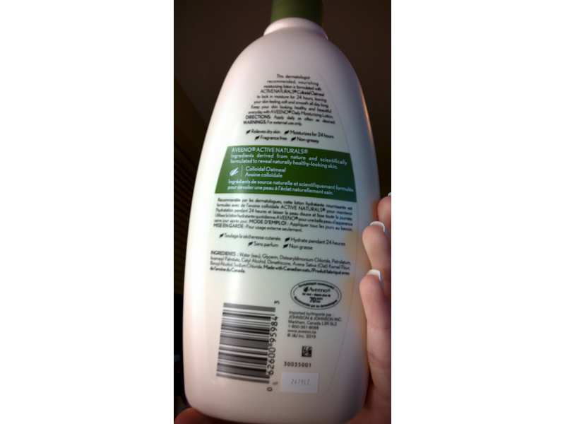 Aveeno Daily Moisturizing Lotion, Fragrance Free, 600 mL