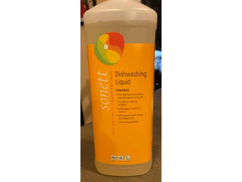 Sonett Dishwashing Liquid, Calendula, 34 fl oz/1 L