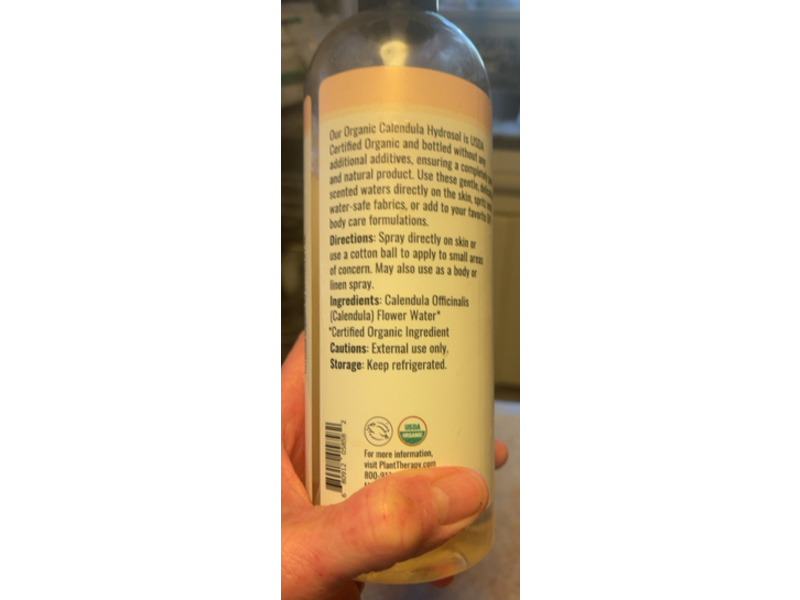 Plant Therapy Hydrosol, Organic Calendula, 16 fl oz/473 mL
