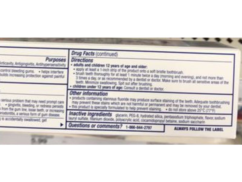 Sensodyne Toothpaste, Sensitivity & Gum, Clean & Fresh, 3.4 oz/96.4 g