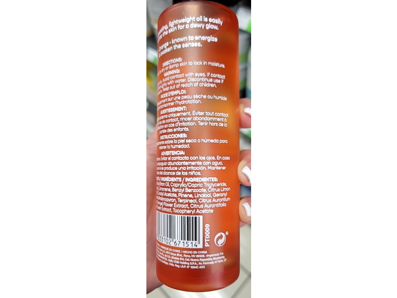 Plantheory Energizing Dry Body Oil, Orange & Vitamin E, 5 fl oz/142 mL