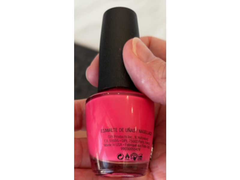 O.P.I Nail Lacquer, Charged Up Cherry, 0.5 fl oz/15 mL