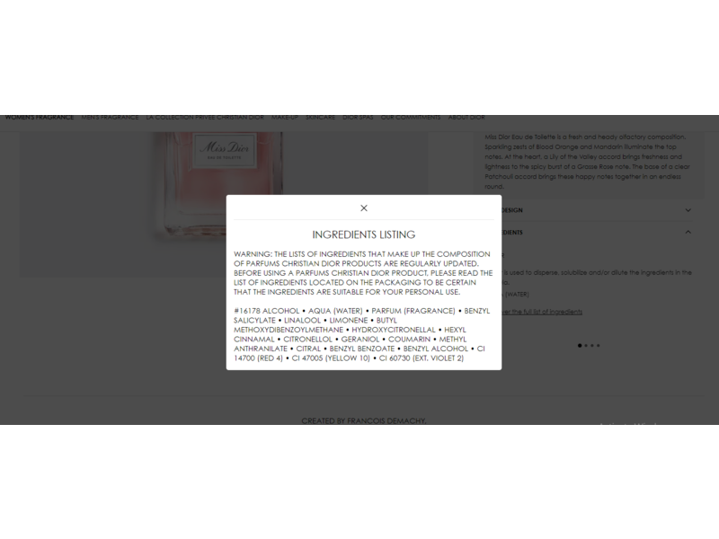 Miss Dior Eau De Toilette, 100 mL